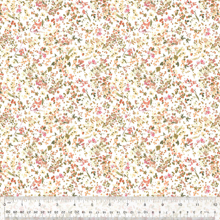 Cotton Fabric, WILDFLOWER, LILY, 53808-10, FLORET Collection by Kelly Ventura for Windham Fabrics
