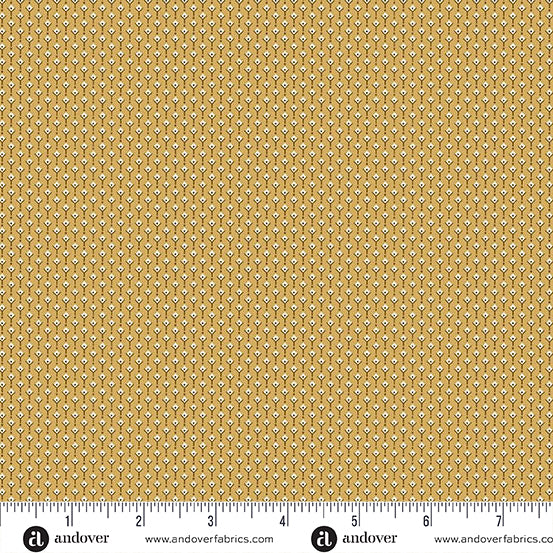 Fabric JONATHAN YELLOW, A-1542-Y from Holbrook Collection by MAX AND LOUISE for Andover
