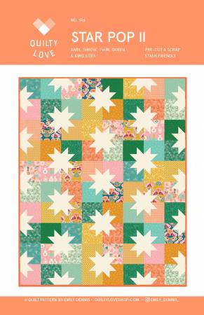 Quilt Pattern STAR POP II by Emily Dennis for Quilty Love Shop, #QLP 146