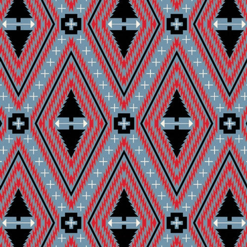 Holiday Homies Flannel, FAMILY TREE - Blue Spruce, FNTP004 BLUESPRUCE, from Tula Pink for Free Spirit