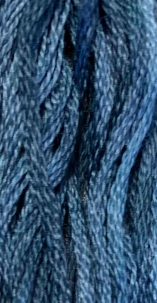 The Gentle Art's Sampler Threads Hand Dyed Embroidery Floss, 100% cotton, DISTRESSED DENIM 0293, 5 yds