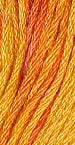 The Gentle Art's Sampler Threads Hand Dyed Embroidery Floss, 100% cotton, ORANGE MARMALADE 0580, 5 yds