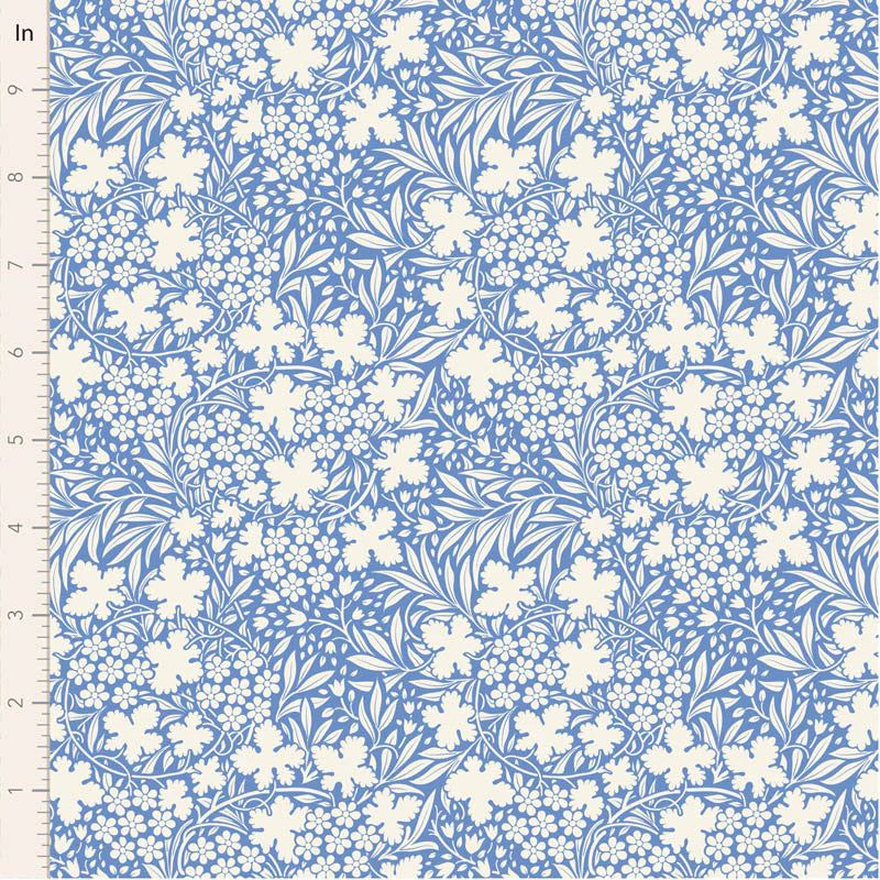 SOMETHING BLUE Collection by TILDA, Fabric BUSHBLOOM BLUE, TIL100668