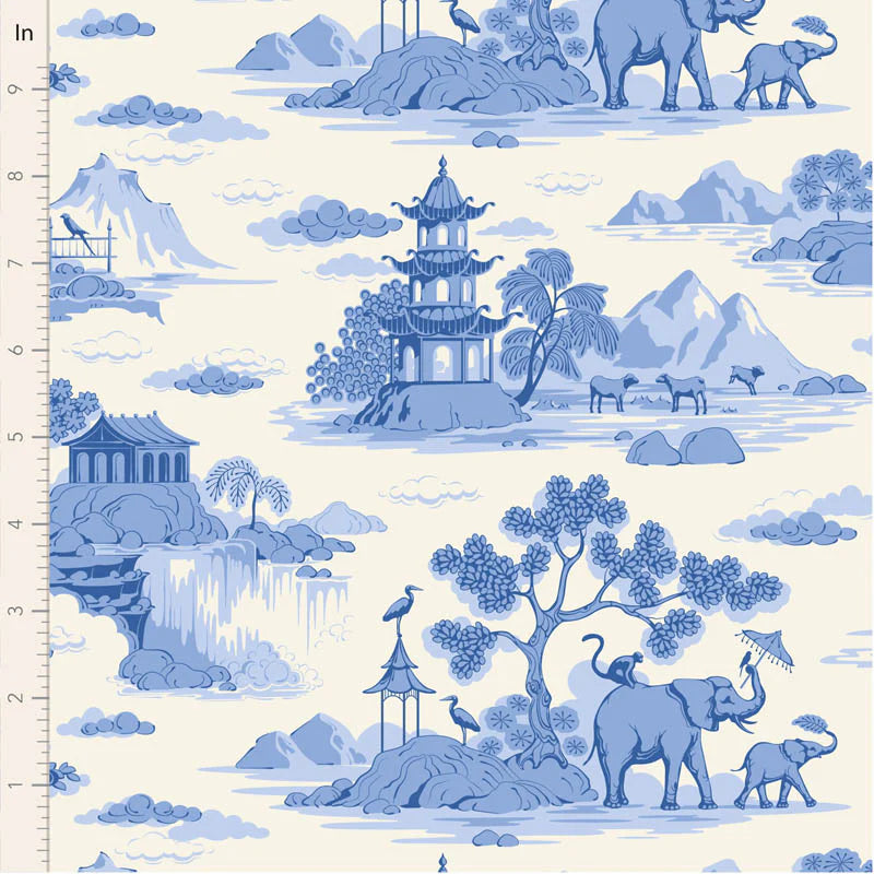 SOMETHING BLUE Collection by TILDA, Fabric COTTONVIEW CREAM, TIL100670
