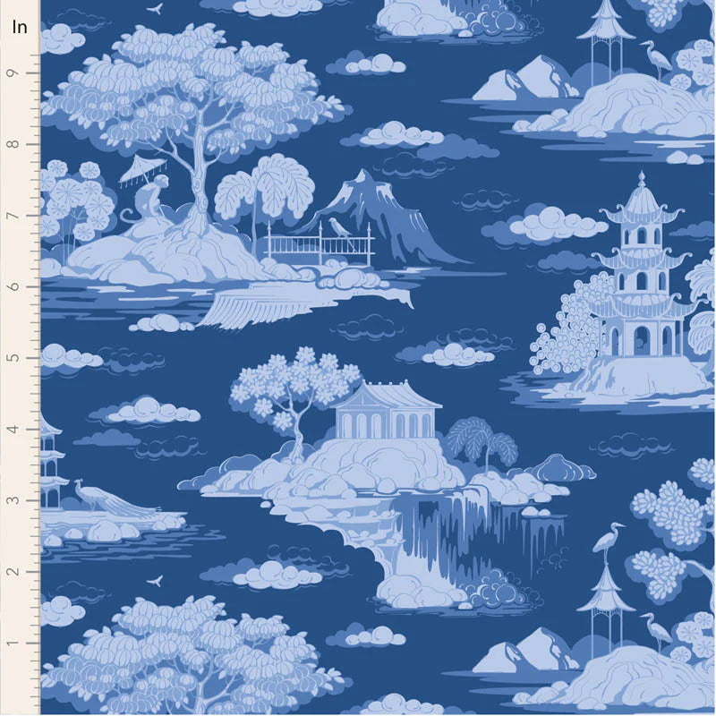 SOMETHING BLUE Collection by TILDA, Fabric COTTONVIEW NIGHT, TIL100680