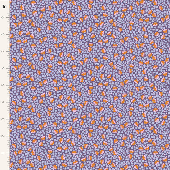 Fabric WALLFLOWER BLENDERS, BELLFLOWER THRISTLE by TILDA, TIL110137