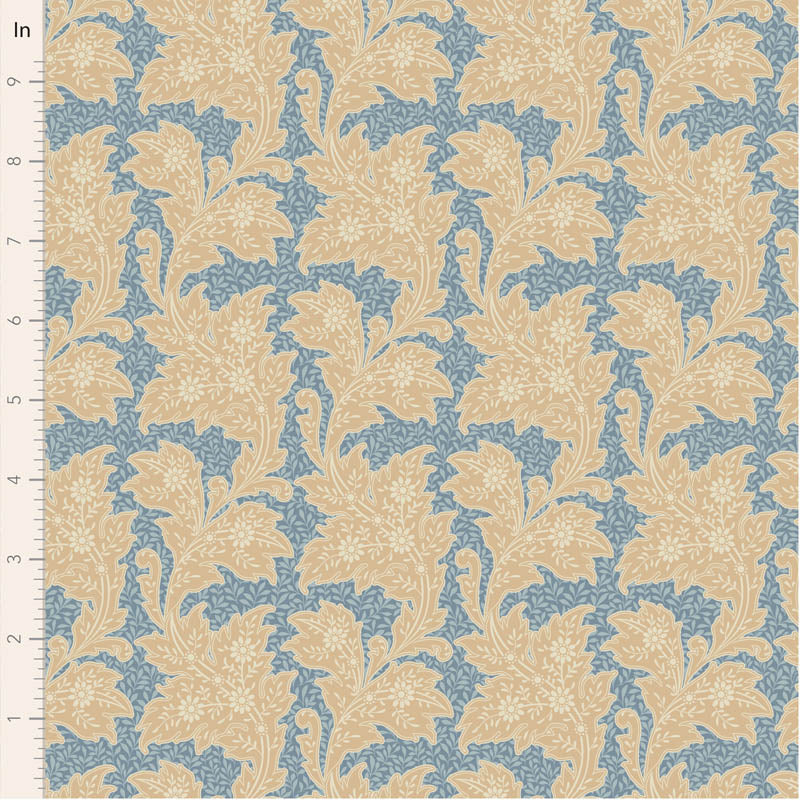 PREORDER! Fabric, STELLA BLUE BLENDER for SONGBIRD Collection by TILDA, TIL110157