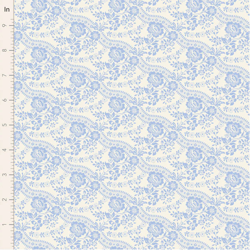 Fabric CELESTE SKY, A BLENDER for SOMETHING BLUE Collection by TILDA, TIL110162