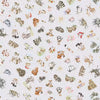 Quilting Fabric SOFT GRAY TOSSED ANIMALS MAS11121-K by Hannah Dale from the Together is Better Collection from Maywood Studio