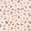 Quilting Fabric SOFT PINK TOSSED ANIMALS MAS11121-P by Hannah Dale from the Together is Better Collection from Maywood Studio