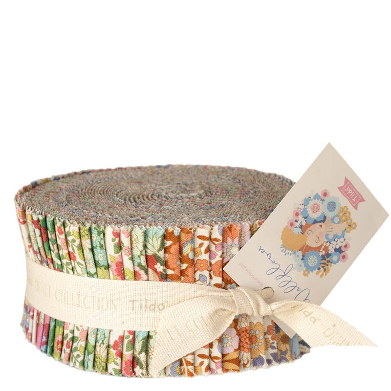 Fabric, FABRIC ROLL, 2.5" STRIPS, 40 pieces, from Tilda, SUNDAY BRUNCH Collection, 300241