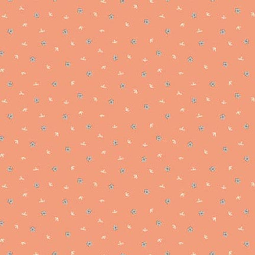 Henry Glass Fabric SEEDLING 3321-35 ORANGE, from Simply Be Collection by Anni Downs