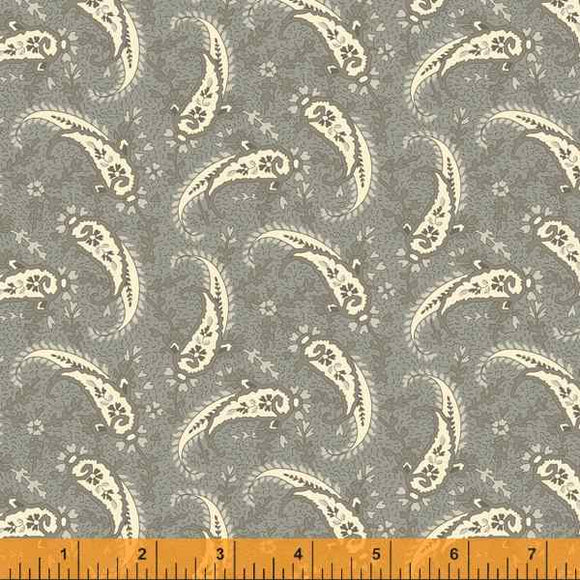 Quilting Fabric PAISLEY from Traveler Collection by Jeanne Horton. 52913-6 Slate