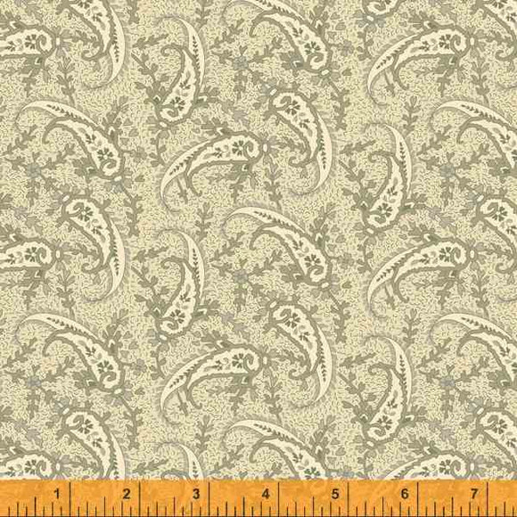 Quilting Fabric PAISLEY from Traveler Collection by Jeanne Horton. 52913-8 Beechnut
