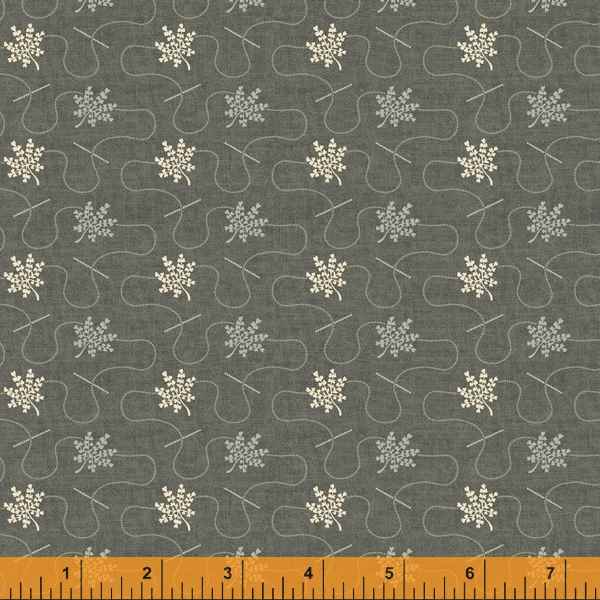 Quilting Fabric DILLYDALLY from Traveler Collection by Jeanne Horton. 52914-7 Obsidian