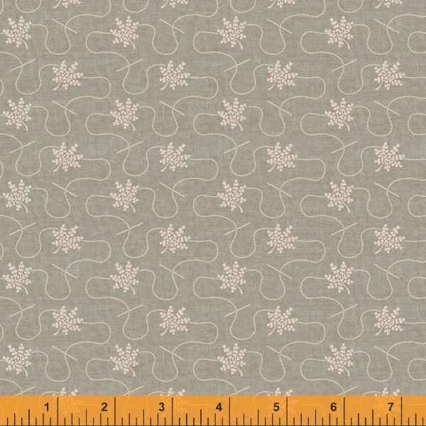 Quilting Fabric DILLYDALLY from Traveler Collection by Jeanne Horton. 52914-9 Fog