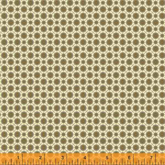 Quilting Fabric ROUNDABOUT from Traveler Collection by Jeanne Horton. 52915-8 Beechnut
