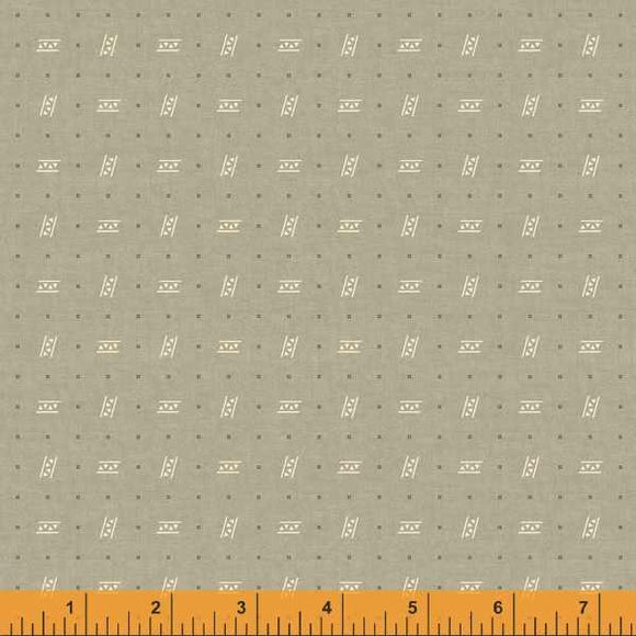 Quilting Fabric TREAD from Traveler Collection by Jeanne Horton. 52918-13 Earth