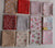 Fabric bundle of 12 Fat 1/4s (18" X 22") from My Favorite Things Collection PINK by Elea Lutz for Poppie Cotton