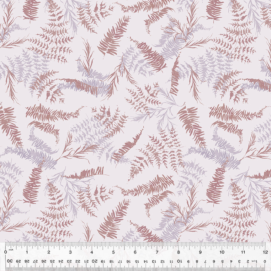 Cotton Fabric, FERN LILAC,53786D-8, Perennial Collection by Kelly Ventura for Windham Fabrics