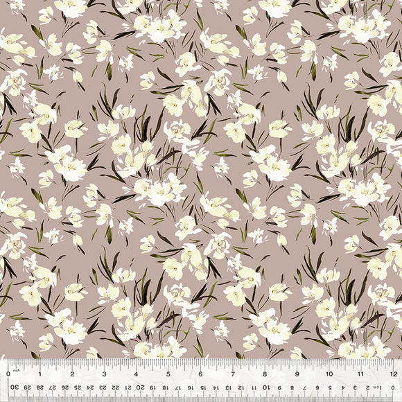Cotton Fabric, PEONY TULIP WISTERIA, 53787D-11, Perennial Collection by Kelly Ventura for Windham Fabrics