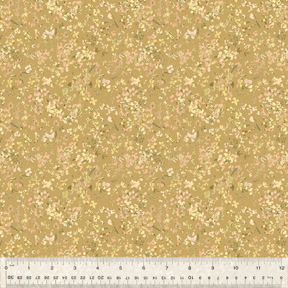 Cotton Fabric, WILDFLOWER, CHAMOMILE, 53808-8, FLORET Collection by Kelly Ventura for Windham Fabrics