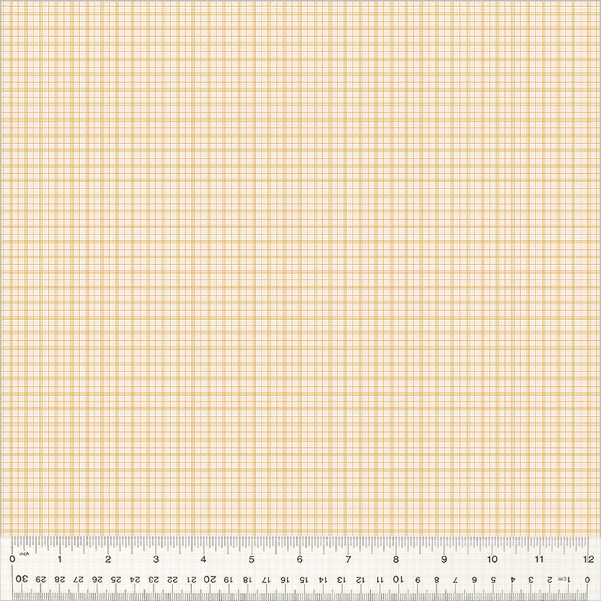 Petite Jeanne Collection, SWEET PLAID IVORY Quilting Fabric from L'Atelier Perdu for Windham Fabrics, 53948-1