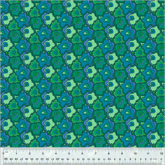 Cotton Fabric 54303D-5 POP Emerald from Twilight Collection by Sally Kelly for Windham Fabrics