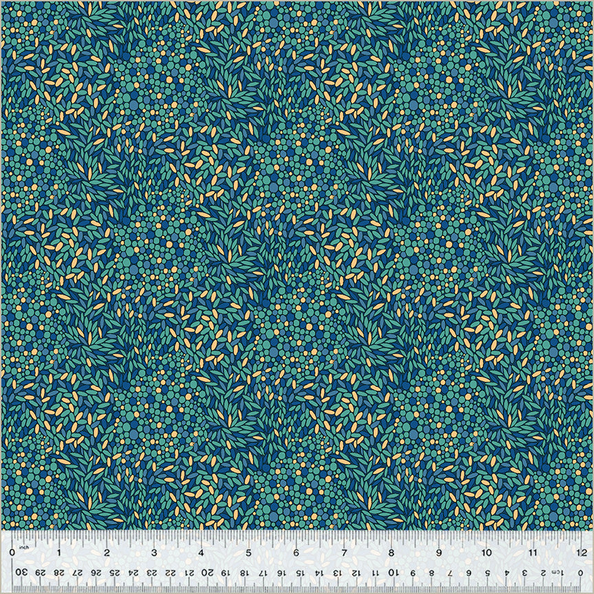 Cotton Fabric 54305D-9 CONFETTI Blue from Twilight Collection by Sally Kelly for Windham Fabrics