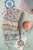 Fabric, 5 Fat 1/4s (20" X 22") bundle from Tilda, WALLFLOWER Collection BLUE, 300234