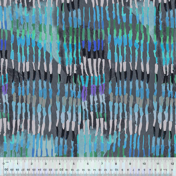 Sketchbook #21, FEATHER, 54547D-6 BLUE JAY Quilting Fabric from Marcia Derse for Windham