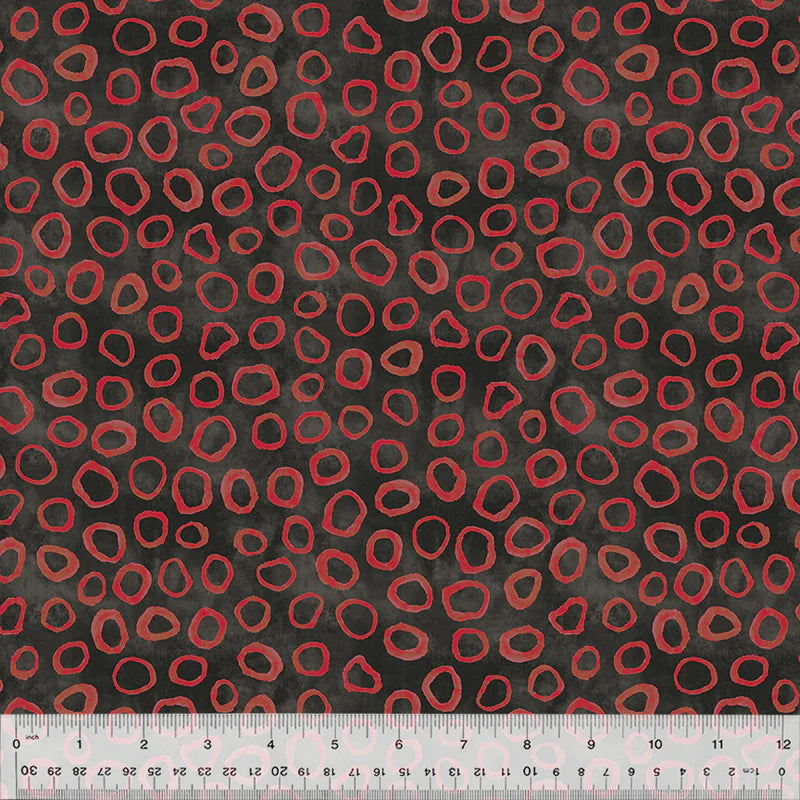 Sketchbook #21, GEMS, 54551D-16 EMBER Quilting Fabric from Marcia Derse for Windham