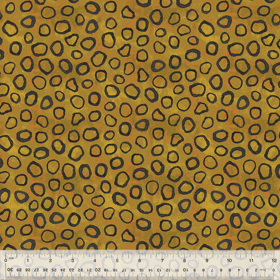 Sketchbook #21, GEMS, 54551D-17 OCELOT Quilting Fabric from Marcia Derse for Windham