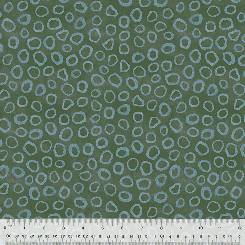 Sketchbook #21, GEMS, 54551D-18 LILYPAD Quilting Fabric from Marcia Derse for Windham