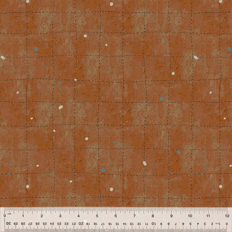 Sketchbook #21, TIC TAC TAG, 54552D-20 CANYON Quilting Fabric from Marcia Derse for Windham