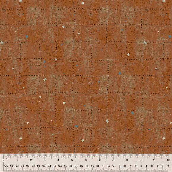 Sketchbook #21, TIC TAC TAG, 54552D-20 CANYON Quilting Fabric from Marcia Derse for Windham