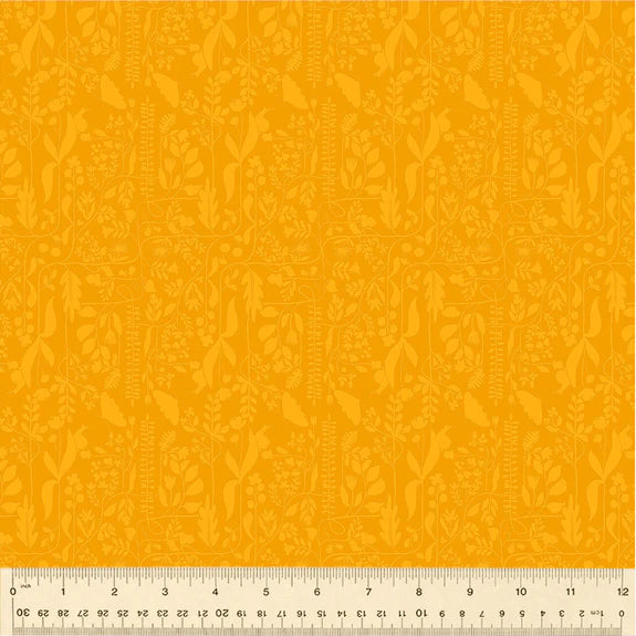 Cotton Fabric MEANDER 54657-19 Gold, Insectarium Collection by Tamara Kate for Windham