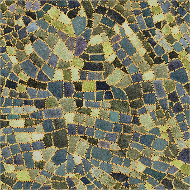 Fabric CRACKLE, Labradorite, from FLORA and FORM Collection by Essoldo Designs for Windham, 54780DM-1 Labradorite