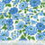 Cotton Fabric BLOOMING MEADOW 54788-3 Blue, MERRY-GO-ROUND Collection from Whistler Studios for Windham