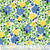 Cotton Fabric PACKED PETALS 54790-3 Blue, MERRY-GO-ROUND Collection from Whistler Studios for Windham