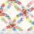 Cotton Fabric 108" WIDEBACK, Double Wedding Ring 54796DW-X Multi, MERRY-GO-ROUND Collection from Whistler Studios for Windham
