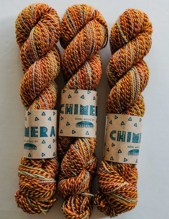 RIVERKNITS Yarn CHIMERA DK, SUNFLOWER, British Bluefaced Leicester Wool