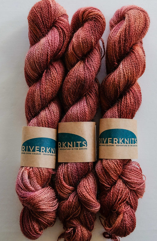 RIVERKNITS Yarn AYSGARTH, BRIGHT COPPER, British Wensleydale Wool