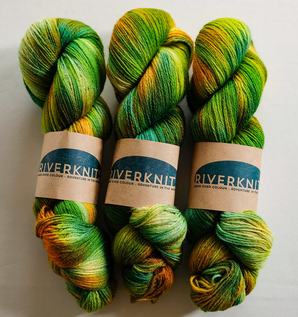 RIVERKNITS Yarn NENE 4-PLY, TROMBONCINO, Bluefaced Leicester Wool