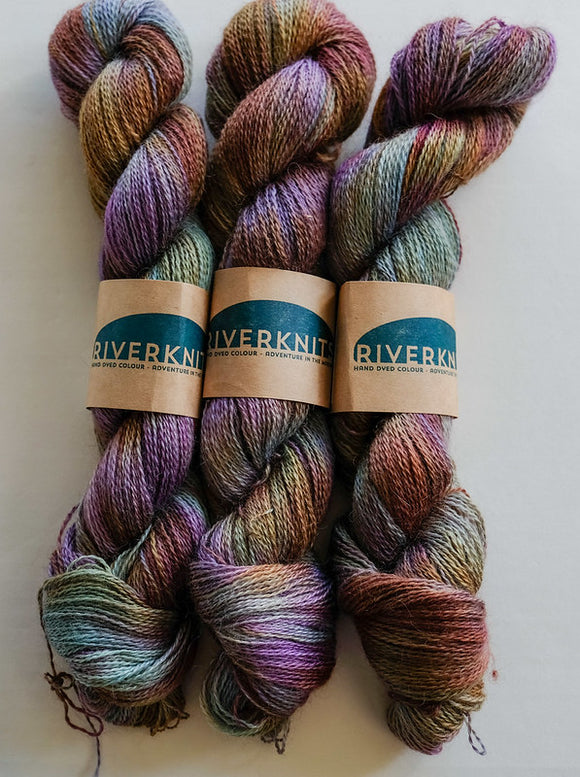 RIVERKNITS Yarn AYSGARTH, FAIRY CAKE, British Wensleydale Wool