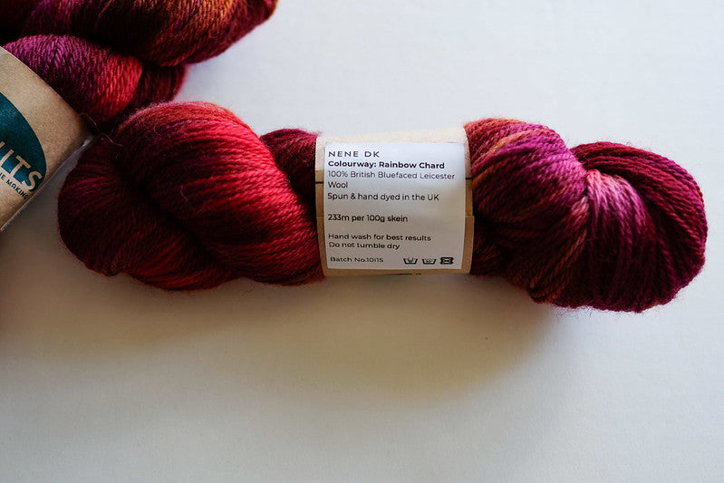 RIVERKNITS Yarn NENE DK, RAINBOW CHARD, Bluefaced Leicester Wool