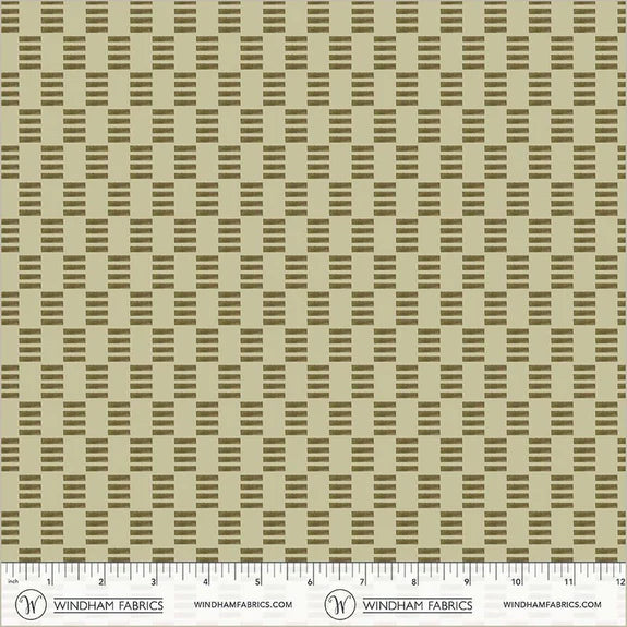 Cotton Fabric, STACKED 54877D-15 Sage, Bloomfield Collection by Kelly Ventura for Windham