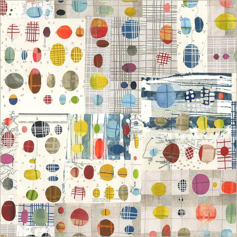 Fabric PEEK-A-COO PALETTE, 54917D-1 Multi from Marcia Derse's THE PLAID ONE Collection for Windham