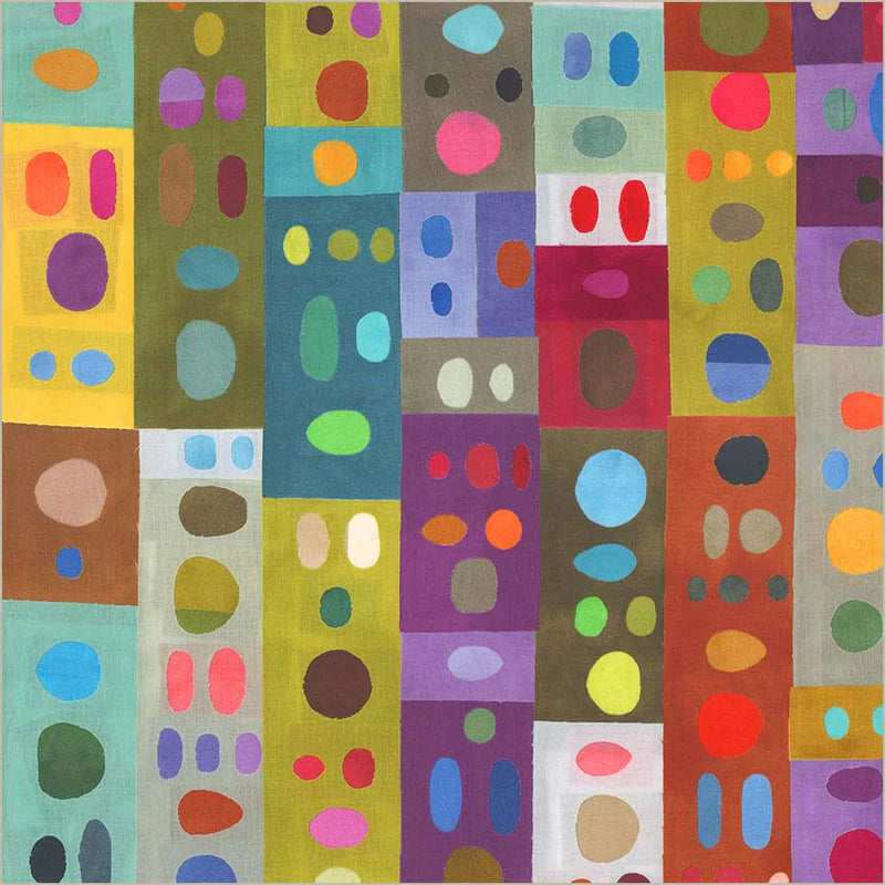 Fabric PEEK-A-COO PALETTE, 54918D-1 Multi from Marcia Derse's THE PLAID ONE Collection for Windham