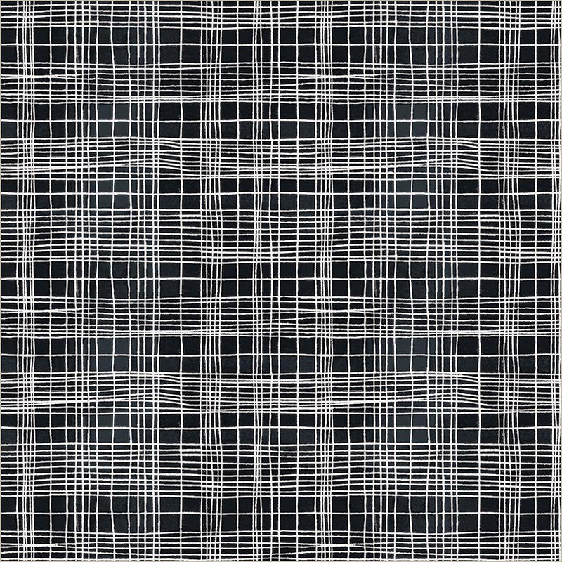 Fabric STRING THEORY PLAID, 54932D-28 Space Tunnel from Marcia Derse's THE PLAID ONE Collection for Windham